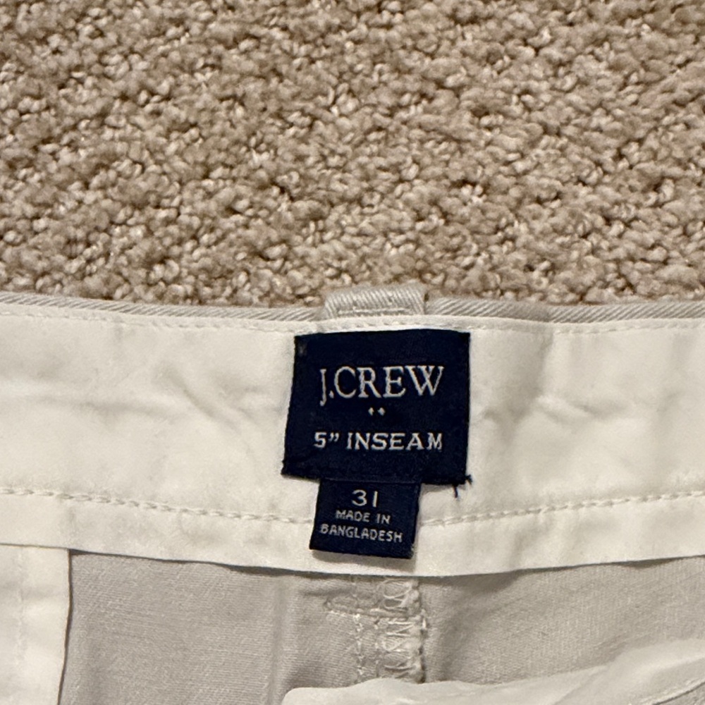J. Crew men’s 5 inch khaki Shorts